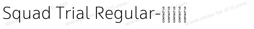 Squad Trial Regular字体转换